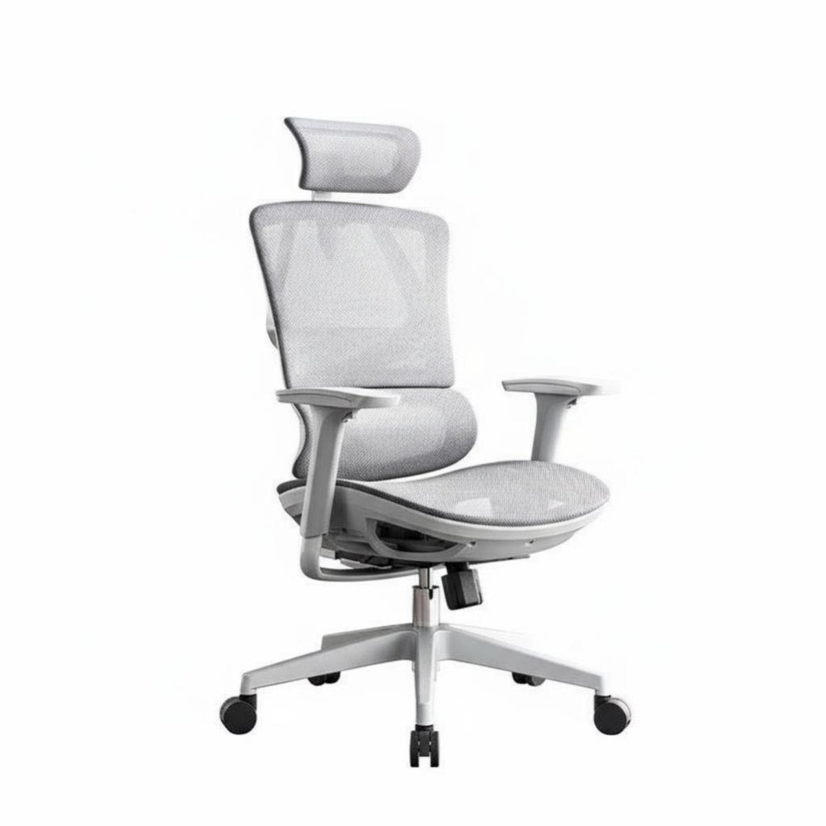 Lumbar Support Ergonomic Swivel Chair with Headrest Rolling Casters High-Back Ergonomic Chair with Headrest Adjustable Armrests Computer Seat Tilt and Lock Function for Remote Workers, Students, Gamers, Study Room, Workstation, Gaming Setup