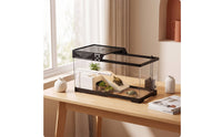 Turtle Tank with Basking Platform Allall-Inclusive Turtle Tank with Filter Terrarium Starter Habitat Easy Assembly for Desktop