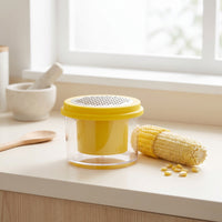 Compact Corn Stripper with Container Versatile Corn Kernel Remover Space-Saving Multi-Function Food Grater Long-Lasting for Home Cooks