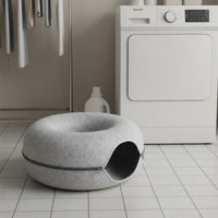 All-Season Use Cat Tunnel Bed Easy to Clean Felt Cat Tunnel Bed Detachable Design Scratch-Resistant for Kittens, Small Pets