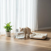 2.5 L Multiple Filtration Feline Water Fountain Ultra Quiet Sensor Water Dispenser for Cats
