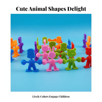 Colorful Design Creature Character Stacking Blocks Screen Non-Digital Stackable Creature Blocks STEM Learning for Preschoolers, Toddlers