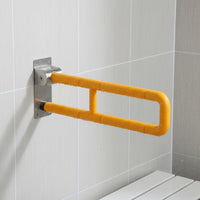 Anti-Slip Grip Handicap Toilet Bar Heavy Duty Wall Mounted Support Handle Waterproof Toilet Safety Space-Saving for Women