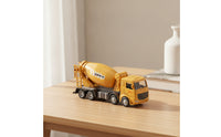 Alloy Truck with Rotating Drum Detailed Cement Mixer Toy Collectible Mixer Truck Toy Sturdy for Toddlers, Display, Sandbox