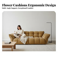 floretbackrest Sofa French Retro design Couch Small Apartment suitable for Living Room Furniture for Interior Design aficionados, Homeowners, Lounge Area, Home