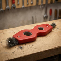 Terminal Cleaner Brush Metal Bristles Automotive Tool Versatile