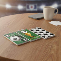 10 Pieces School Supply Soccer Mini Notebook Gift Idea Football Diary Classroom Reward for Students, Kids, Travel