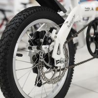 Variable Speed 20 Inch Folding Bike Installation-without Cost Portable Lightweight Bike Double Disc Brakes Personal Vehicle High-Carbon Steel Frame for Students