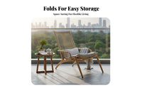 3 Pieces Small Balcony Furniture Foldable Design Rattan Design Balcony Furniture Set Space Saving New Chinese Type Lounge Chairs for Tea Area, Porch