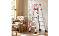 A-Shaped Ladder Stable Double-Sided Ladder Non-Slip Step Stool for Homeowners, Photographers, Home, Studio, Apartment
