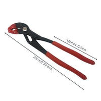 Quick-Adjust Pipe Pliers with Curved Gripping Surfaces Non-Slip Adjustable Pliers with Dipped Handles Ergonomic Compact for Mechanics, Workshops