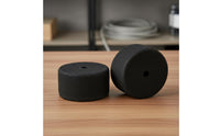 2 Pieces Black Felt Beater Head Long-Lasting Pedal Beater Head Music Accessory for Performance, Practice