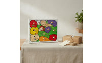 Early Learning Creature Theme Peg Activity Set Develops Fine Movement Skills Toddler Peg Activity Set Multiple Themes Easy-to-Grasp Knobs for Kindergarten