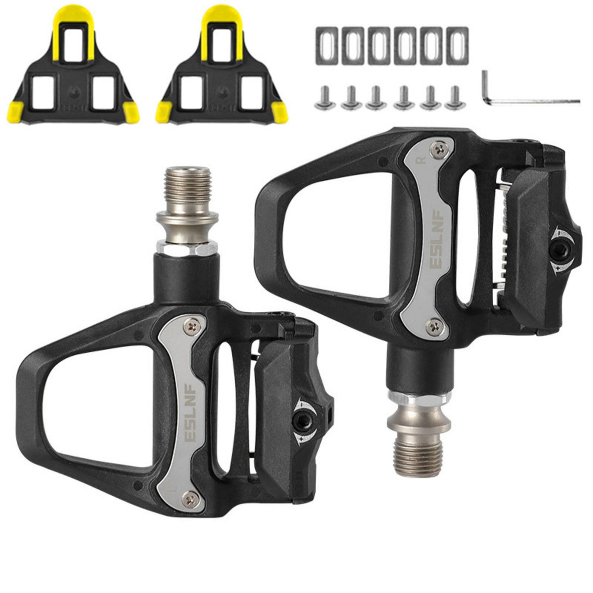 Anti-Slip SPD Pedal Wide Platform Self Locking Bike Pedal Power Saving Sports Gear Waterproof for Road Cyclists