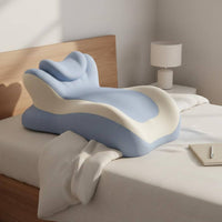 Multi-Functional Memory Foam Rest Pillow Ergonomic Design Prone Sleeping Pillow Prevents Arm Numbness Support Cushion Adjustable Headrest for Women, Students, Office Workers, Bed, Sofa