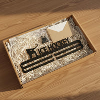 Ice Hockey Medal Hanger Sturdy and Ice Hockey Themed Medal Rack Rust Resistant Wall Mounted Award Holder for Bedroom