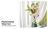 Nordic Aesthetic Cartoon Creature Flower Pot Creative Design Creature Head Vase