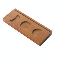 Card Stand with Recesses Triple-Slot Wooden Display Stand Stable Rack for Readers, Collectors, Desk