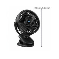 Quiet Operation Attachable Fan Lightweight Clip Fan 3 Speed Control for Students, Office Workers, Dorm Room, Bedside