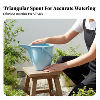 Watering Can Thickened Sturdy Material Watering Bucket with Spout Comfortable Handle Large Capacity Water Pail for Balcony, Greenhouse, Patio
