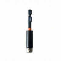 Universal Hex Shank Bit Holder Retaining Ball Rapid-Swap Adapter Metal End Hex Shank Adapter Black