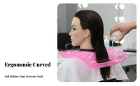 Hair Dyeing Shoulder Tray Drip-Resistant Perm Water Collect Ing Basin Keeps Clothes Clean Hair Coloring Neck Guard for Barbers, Barbershop, Home