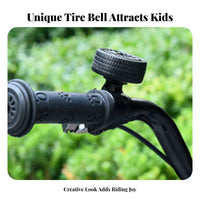 Crisp and Loud Sound Cartoon Bike Bell Cute Design Cartoon Bike Bell Easy Installation for Toddlers, Tricycle, Outdoor Activities, Commuting