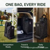 IGNISILVA 600D Polyester Equestrian Equipment Bag with Double Layers