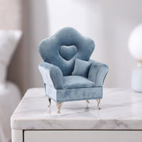 Sofa Jewelry Box Decorative Mini Sofa Jewelry Organizer Vintage-Styled for Girls