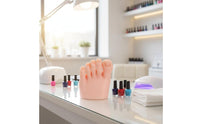 Nail Art Training Foot Realistic Design Silicone Practice Foot Lifelike Texture for Beauty School Students