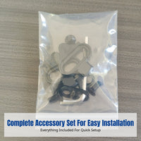 Cycling Cleat, Universal Bike Pedal Plate for Road and Trail, SPD Compatible, Metal, Complete Installation Kit