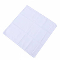 6 Pieces Blank DIY Handkerchief Reusable White Cotton Handkerchief for Crafters