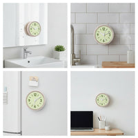 Wall Clock with Suction Cup Compact for Shower