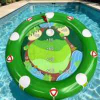 Inflatable Golf Pool Toy Easy to Inflate Buoyant Putting Surface Comprehensive Buoyant Target for Family, Backyard