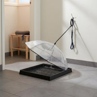 Waterproof Dog Umbrella Rainproof Transparent Dog Umbrella for Rainy Walks