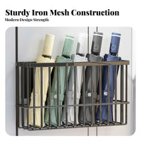 Storage Basket Drill Installation Door Holder Space Saving Metal Wire Storage Shelf for Renters, Adults, Office, Kitchen, Pantry
