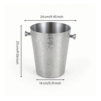 Champagne Tub Stainless Steel Vino Cooler Tub Tapered for Dinner Parties