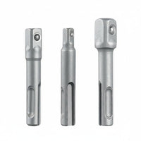 4 Pieces Self-Locking Drill to Screwdriver Adapter Chrome Vanadium Steel Hex Shank Adapter Universal Quick Release Bit Holder Wide Compatibility for Workshop, Repair, DIY