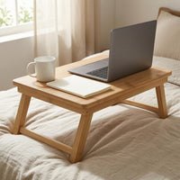 Wooden Folding Table Compact Folding Laptop Desk Laptop Desk