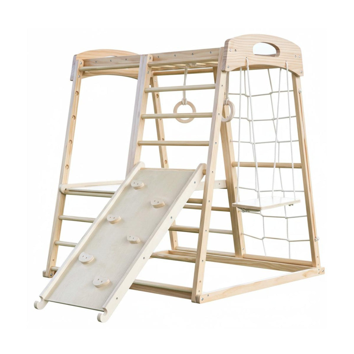 Kids Wooden Climbing Frame, Indoor Slide, Rocking Chair, Nordic Toy