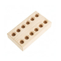 Wooden Organizer Multi-Hole Wooden Holder Compact for Craft Room