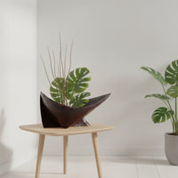 Sculptural Planter Abstract Geometric Flowerpot Artistic Ornament for Reception Areas