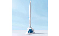 Disposable Toilet Brush Set Wall-Mounted Toilet Wand with Disposable Heads Compact for Bathroom, Rv
