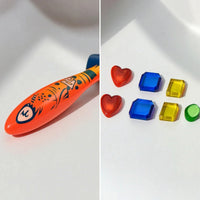 19 Pieces Pool Diving Rings Easy to Easy to See Diving Rings Upright Toy Seaweed for Kids, Beginners