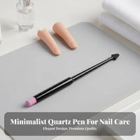Nail Dried Cuticles Grinding Pen Fine Tip Cuticle Remover Pen Gentle on Nails Dead Cuticle Exfoliator Tool for Beauticians, Women, Manicure, Pedicure