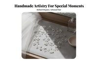 Wedding Hair Jewelry Handmade Bridal Hair Sprig Crystal Bead Headpiece Elegant Design Flexible Bridal Headband for Weddings