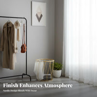 self-supportingstanding Single-Pole Coat Hanger Corner-Fit Garment Rack sturdyDuty Clothing Stand Modern Design for Apartment Dwellers, Homeowners, Students, Bedroom, Entryway, Dorm Room