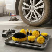 Electric Drill Brush Cleaning Kit for Home, Floor, Car Surfaces