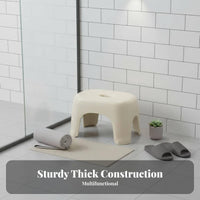 Thickened Design Stackable Plastic Stool multifunctional Utility Stepping aid multifunctional Small Seat Lightweight for Children, Families, Bathroom, Entryway, Living Room, Kitchen