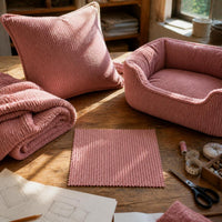 New Knitted Striped Fleece Jacquard Fabric for Sofa Covers, Chair Covers, and Pillows